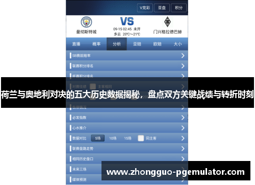 荷兰与奥地利对决的五大历史数据揭秘，盘点双方关键战绩与转折时刻